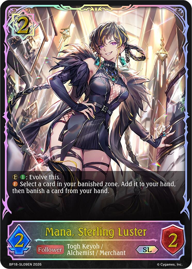 Image for Mana, Sterling Luster (SL) (BP18-SL09EN) (BP18) - Shadowverse: Evolve