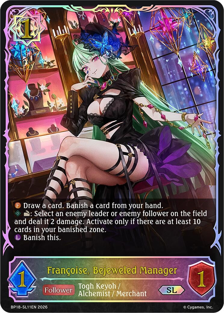Image for Francoise, Bejeweled Manager (SL) (BP18-SL11EN) (BP18) - Shadowverse: Evolve