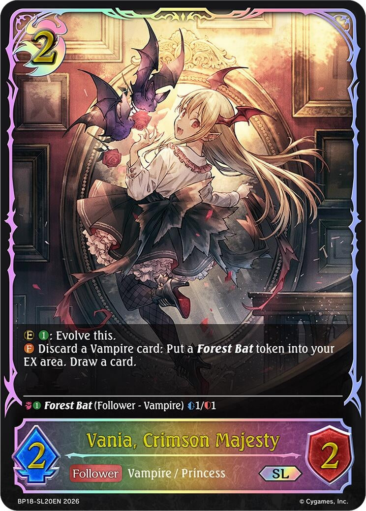 Image for Vania, Crimson Majesty (SL) (BP18-SL20EN) (BP18) - Shadowverse: Evolve