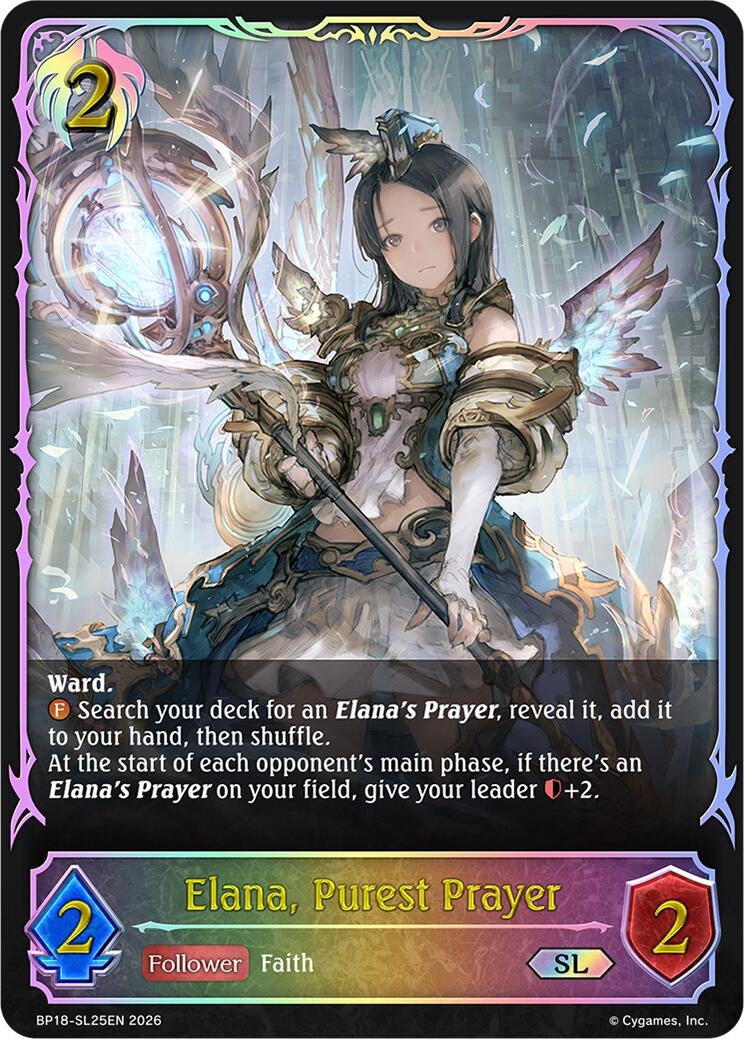 Image for Elana, Purest Prayer (SL) (BP18-SL25EN) (BP18) - Shadowverse: Evolve