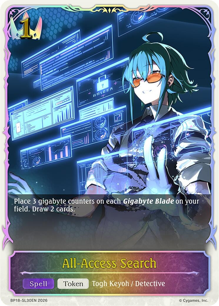 Image for All-Access Search (SL) (BP18-SL30EN) (BP18) - Shadowverse: Evolve