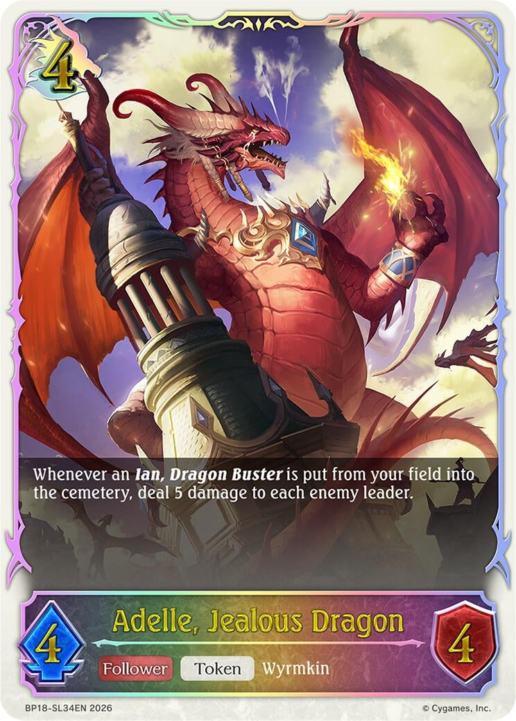 Image for Adelle, Jealous Dragon (SL) (BP18-SL34EN) (BP18) - Shadowverse: Evolve