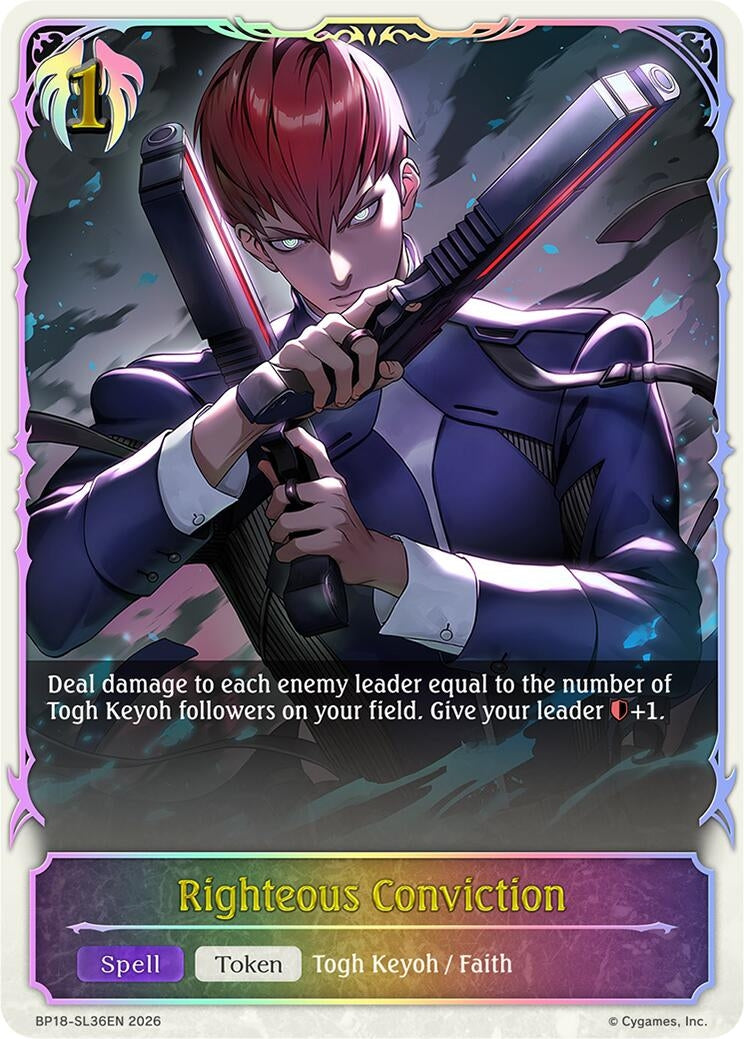 Image for Righteous Conviction (SL) (BP18-SL36EN) (BP18) - Shadowverse: Evolve