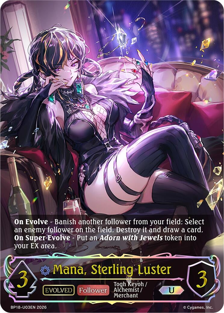Image for Mana, Sterling Luster (Evolved) (U) (BP18-U03EN) (BP18) - Shadowverse: Evolve