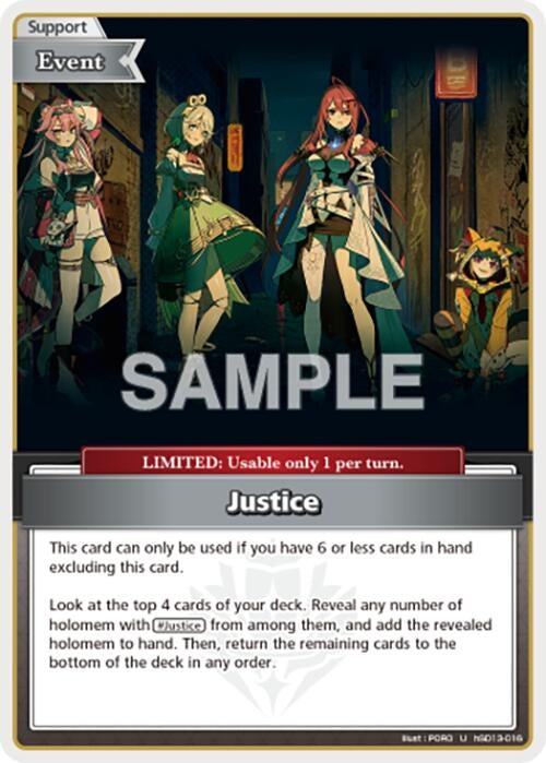 Image for Justice (U) (hSD13-016) (SD013E) - Hololive