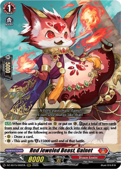 Image for Red Jeweled Beast, Galnet (DZ-SS15/002EN) (DZ-SS15) - Cardfight Vanguard