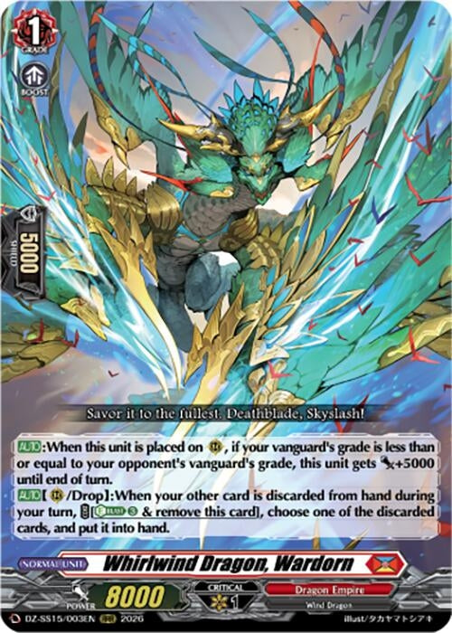 Image for Whirlwind Dragon, Wardorn (DZ-SS15/003EN) (DZ-SS15) - Cardfight Vanguard