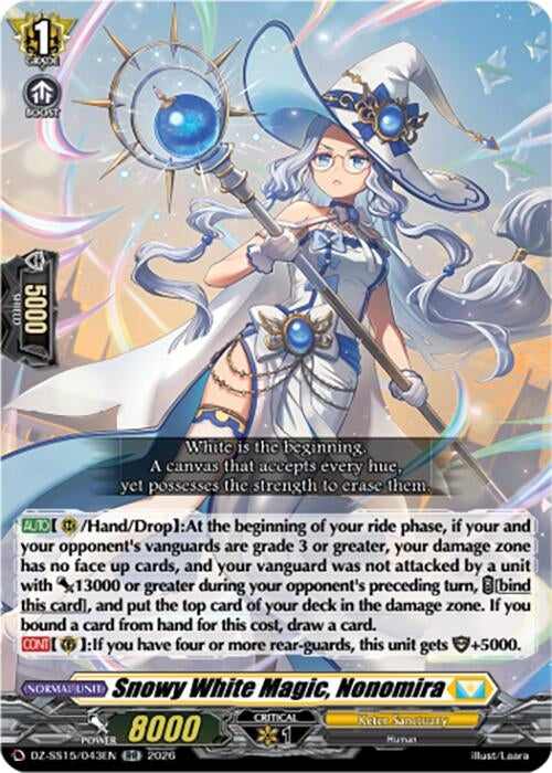 Image for Snowy White Magic, Nonomira (DZ-SS15/043EN) (DZ-SS15) - Cardfight Vanguard