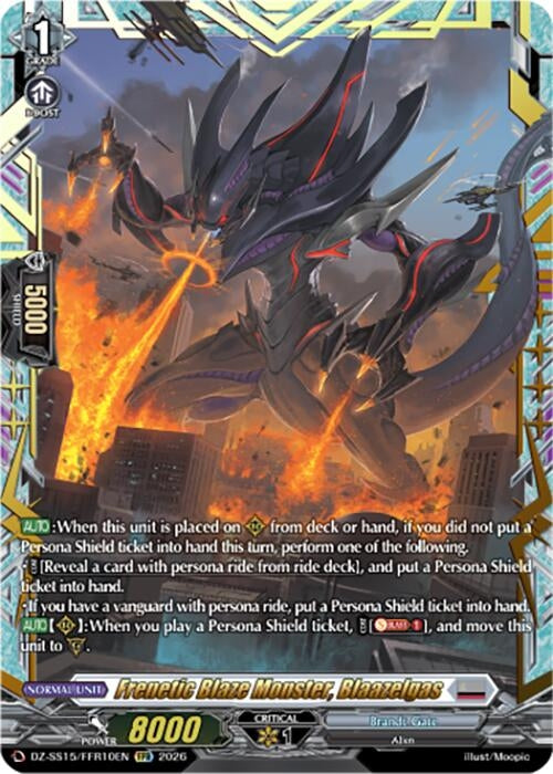 Image for Frenetic Blaze Monster, Blaazelgas (FFR) (DZ-SS15/FFR10EN) (DZ-SS15) - Cardfight Vanguard