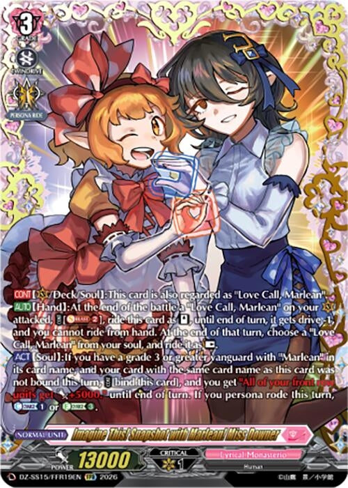 Image for Imagine This! Snapshot with Marlean! Miss Downer (FFR) (DZ-SS15/FFR19EN) (DZ-SS15) - Cardfight Vanguard