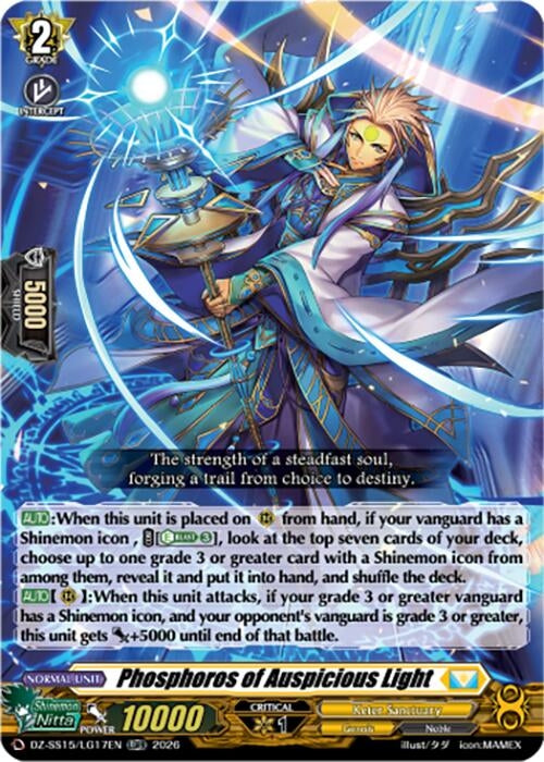 Image for Phosphoros of Auspicious Light (DZ-SS15/LG17EN) (DZ-SS15) - Cardfight Vanguard