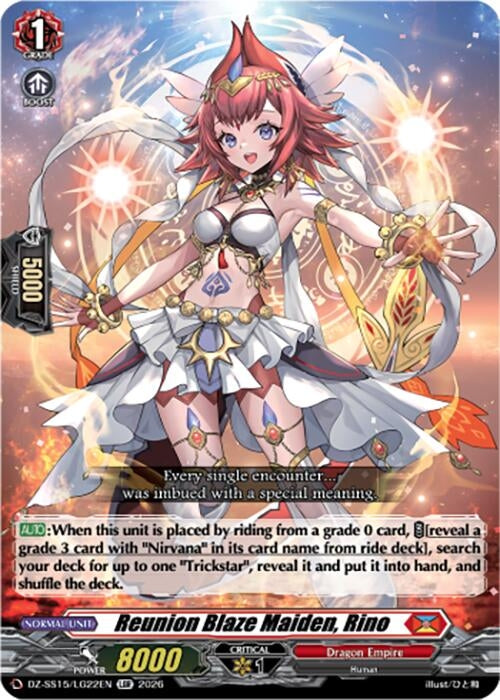 Image for Reunion Blaze Maiden, Rino (DZ-SS15/LG22EN) (DZ-SS15) - Cardfight Vanguard