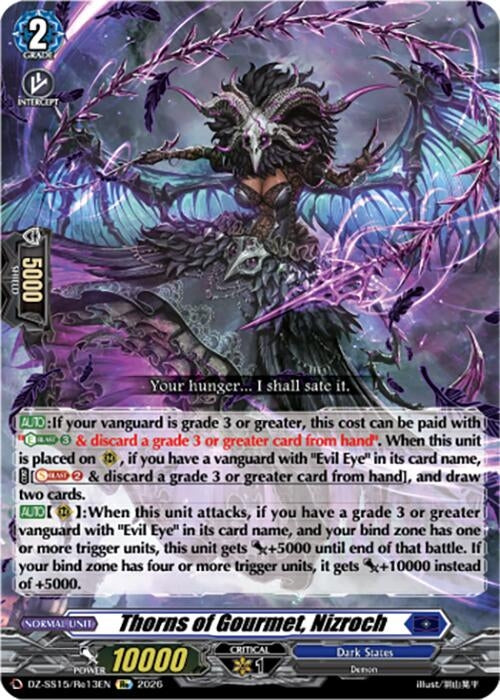 Image for Thorns of Gourmet, Nizroch (DZ-SS15/Re13EN) (DZ-SS15) - Cardfight Vanguard