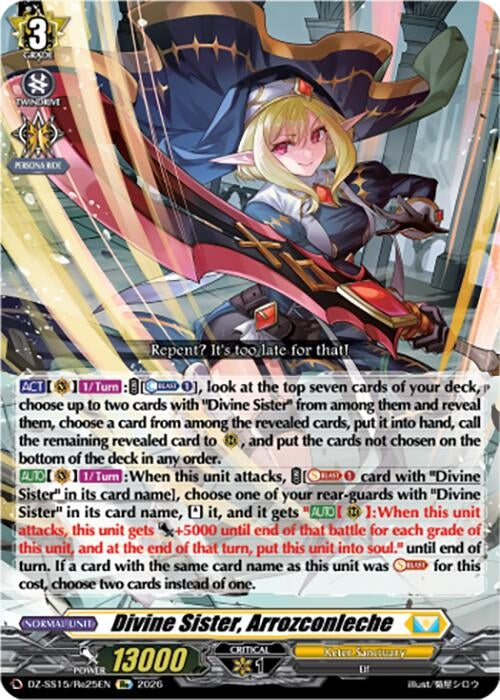 Image for Divine Sister, Arrozconleche (DZ-SS15/Re25EN) (DZ-SS15) - Cardfight Vanguard