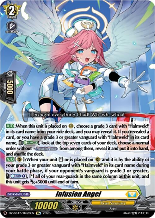 Image for Infusion Angel (DZ-SS15/Re26EN) (DZ-SS15) - Cardfight Vanguard
