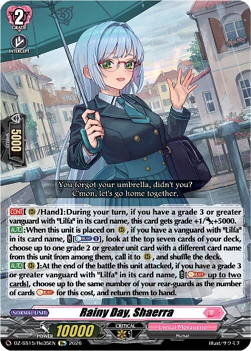 Image for Rainy Day, Shaerra (DZ-SS15/Re35EN) (DZ-SS15) - Cardfight Vanguard