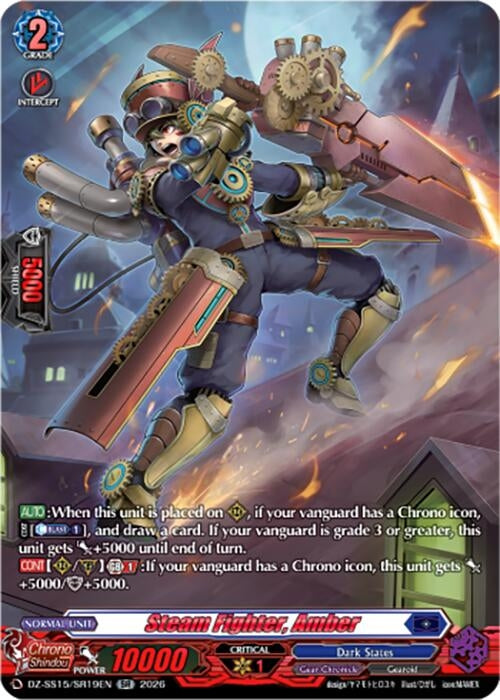 Image for Steam Fighter, Amber (SR) (DZ-SS15/SR19EN) (DZ-SS15) - Cardfight Vanguard