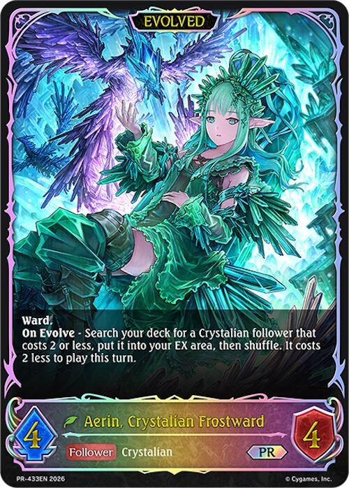 Image for Aerin, Crystalian Frostward (Evolved) - PR-433EN (PR-433EN) (SVPR) - Shadowverse: Evolve