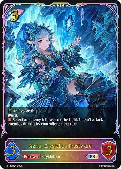 Image for Aerin, Crystalian Frostward - PR-432EN (PR-432EN) (SVPR) - Shadowverse: Evolve