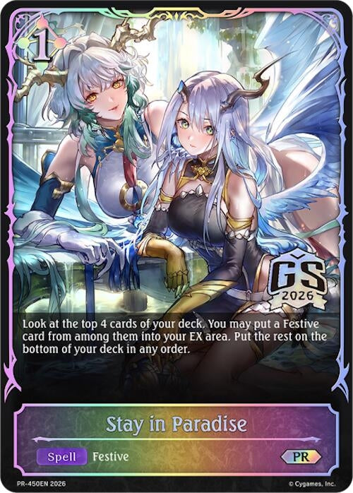 Image for Stay in Paradise - PR-450EN (PR-450EN) (SVPR) - Shadowverse: Evolve