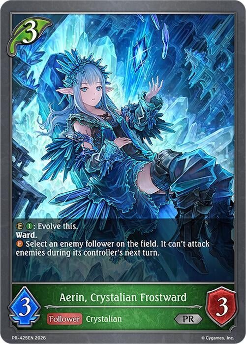 Image for Aerin, Crystalian Frostward -  PR-425EN (PR-425EN) (SVPR) - Shadowverse: Evolve
