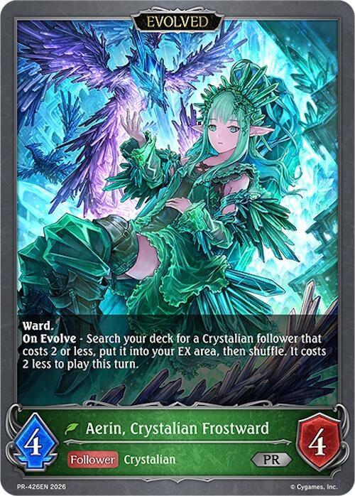 Image for Aerin, Crystalian Frostward (Evolved) - PR-426EN (PR-426EN) (SVPR) - Shadowverse: Evolve