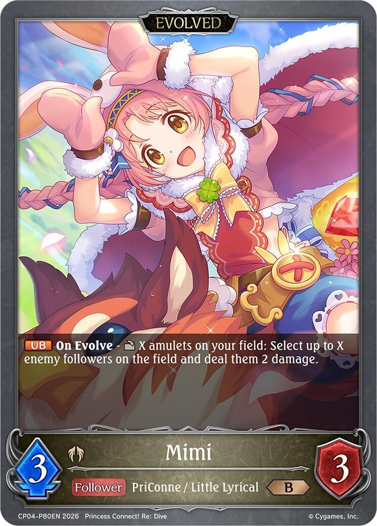 Image for Mimi (Evolved) - P80EN (Foil) (CP04-P80EN) (CP04) - Shadowverse: Evolve