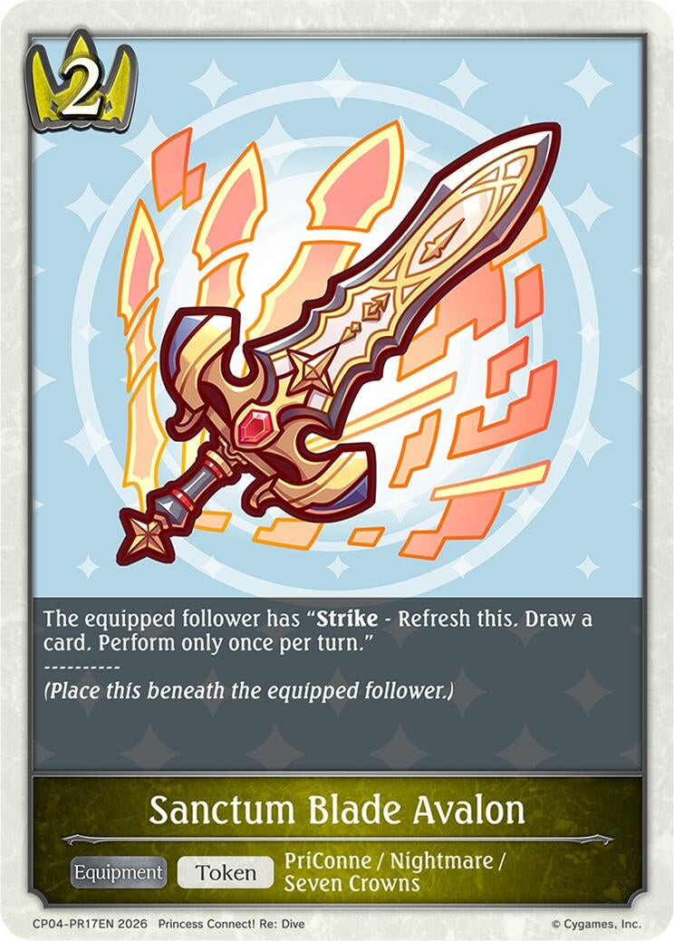 Image for Sanctum Blade Avalon - PR17EN (CP04-PR17EN) (CP04) - Shadowverse: Evolve
