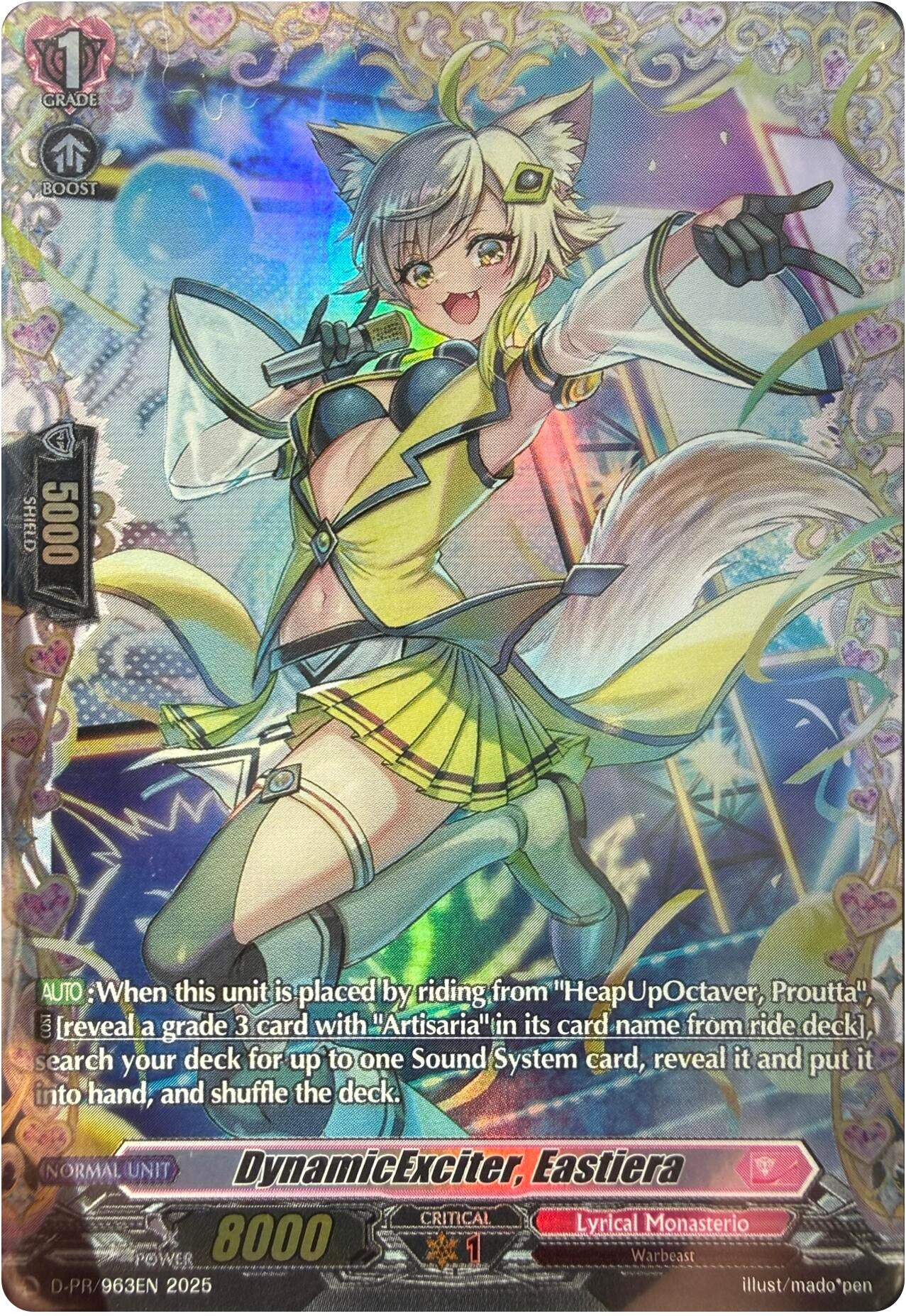 Image for DynamicExciter, Eastiera (D-PR/963EN 2025) (D-PR) - Cardfight Vanguard