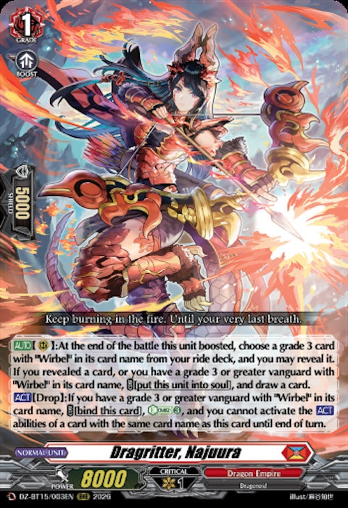 Image for Dragritter, Najuura (DZ-BT15/003EN) (DZ-BT15) - Cardfight Vanguard