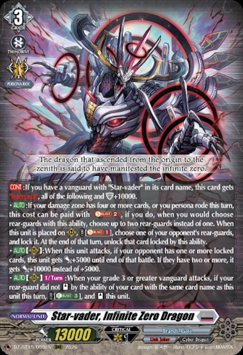 Image for Star-vader, Infinite Zero Dragon (DZ-BT15/009EN) (DZ-BT15) - Cardfight Vanguard