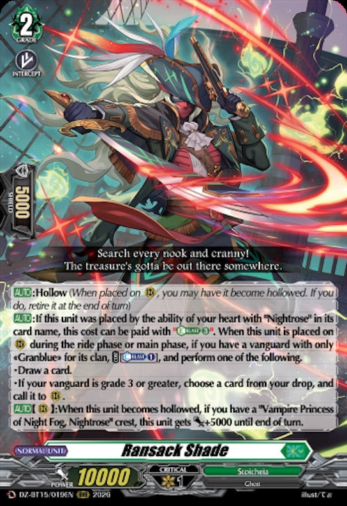 Image for Ransack Shade (DZ-BT15/019EN) (DZ-BT15) - Cardfight Vanguard