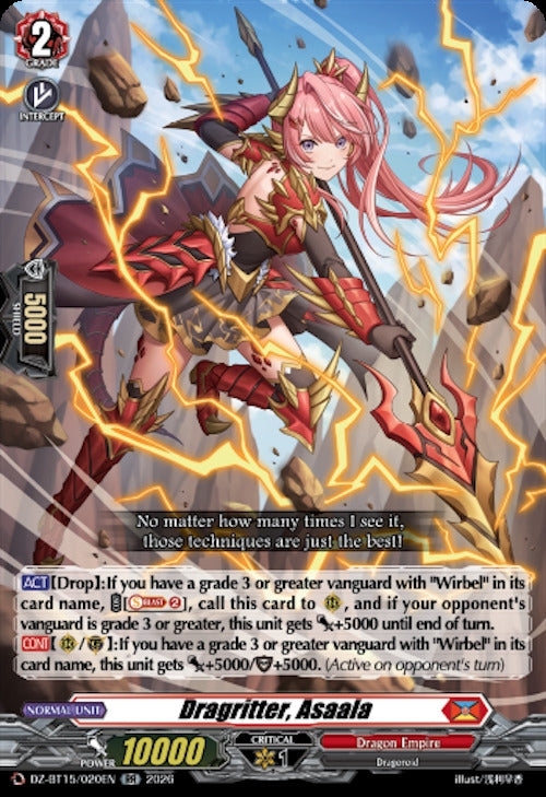 Image for Dragritter, Asaala (DZ-BT15/020EN) (DZ-BT15) - Cardfight Vanguard