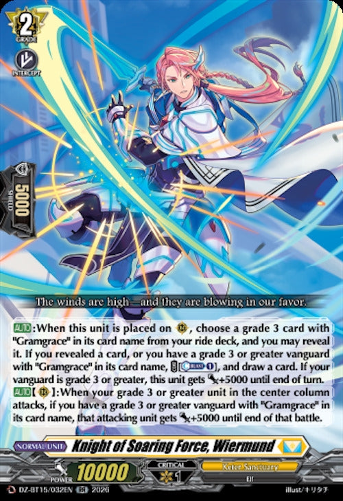 Image for Knight of Soaring Force, Wiermund (DZ-BT15/032EN) (DZ-BT15) - Cardfight Vanguard