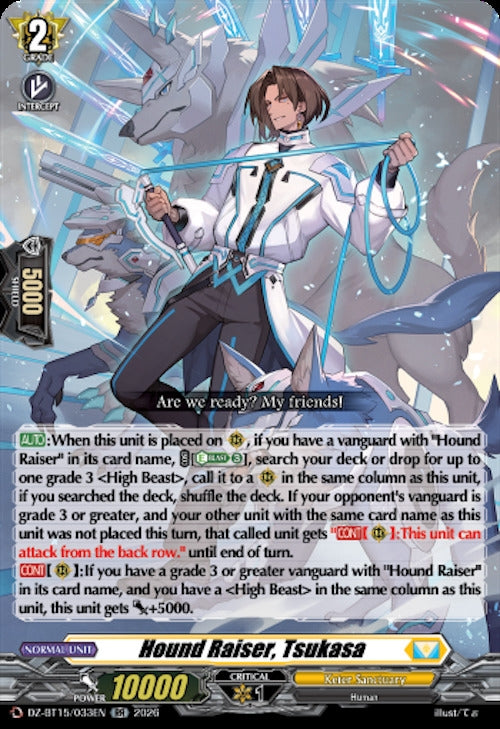 Image for Hound Raiser, Tsukasa (DZ-BT15/033EN) (DZ-BT15) - Cardfight Vanguard