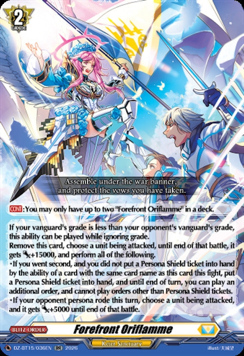 Image for Forefront Oriflamme (DZ-BT15/036EN) (DZ-BT15) - Cardfight Vanguard