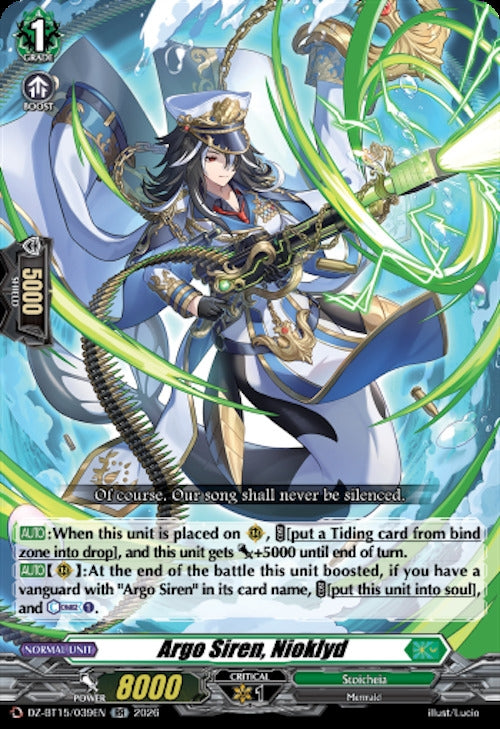 Image for Argo Siren, Nioklyd (DZ-BT15/039EN) (DZ-BT15) - Cardfight Vanguard