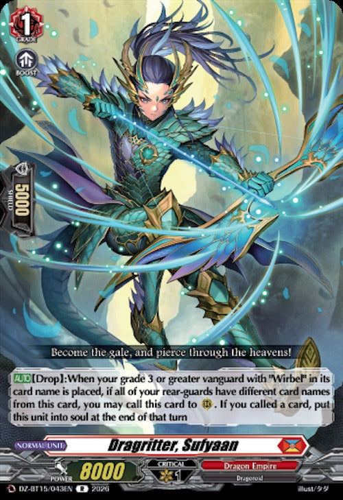 Image for Dragritter, Sufyaan (DZ-BT15/043EN) (DZ-BT15) - Cardfight Vanguard