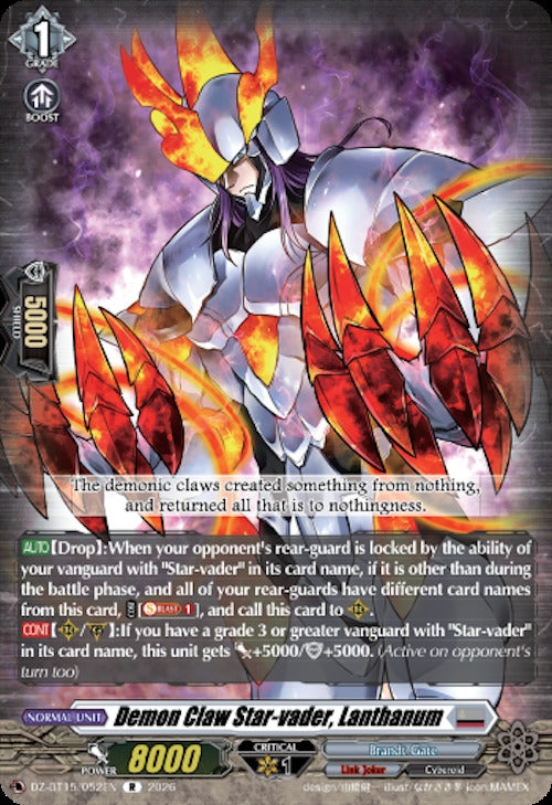 Image for Demon Claw Star-vader, Lanthanum (DZ-BT15/052EN) (DZ-BT15) - Cardfight Vanguard