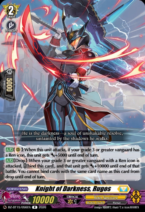 Image for Knight of Darkness, Rugos (DZ-BT15/056EN) (DZ-BT15) - Cardfight Vanguard