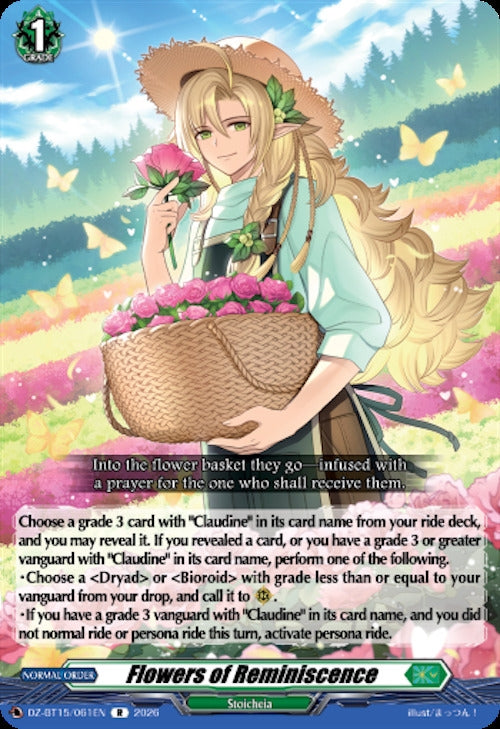 Image for Flowers of Reminiscence (DZ-BT15/061EN) (DZ-BT15) - Cardfight Vanguard
