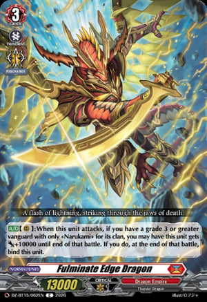 Fulminate Edge Dragon (DZ-BT15/062EN) (DZ-BT15)