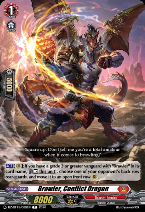 Image for Brawler, Conflict Dragon (DZ-BT15/069EN) (DZ-BT15) - Cardfight Vanguard