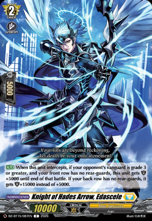 Image for Knight of Hades Arrow, Edascele (DZ-BT15/087EN) (DZ-BT15) - Cardfight Vanguard