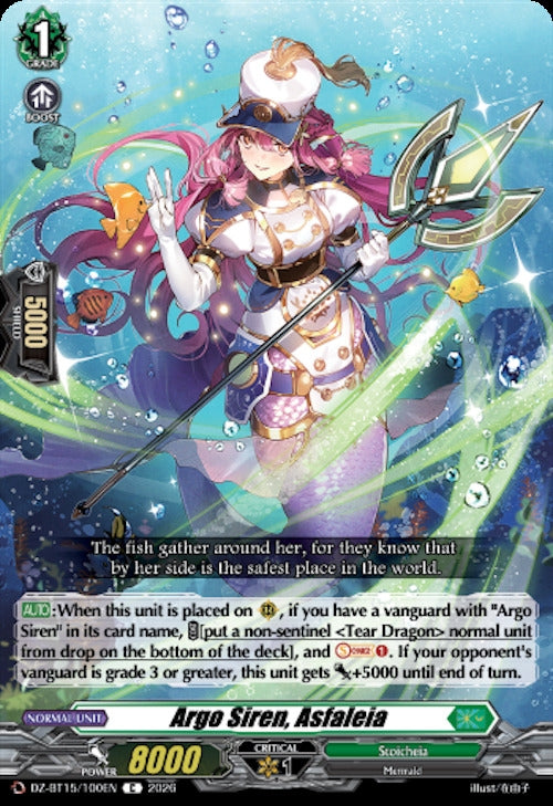 Image for Argo Siren, Asfaleia (DZ-BT15/100EN) (DZ-BT15) - Cardfight Vanguard