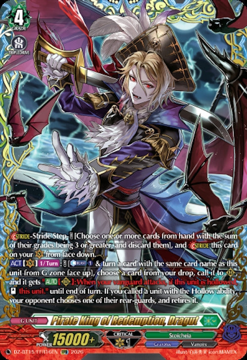 Image for Pirate King of Redemption, Dragut (FFR) (DZ-BT15/FFR16EN) (DZ-BT15) - Cardfight Vanguard