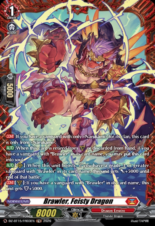 Image for Brawler, Feisty Dragon (FR) (DZ-BT15/FR03EN) (DZ-BT15) - Cardfight Vanguard