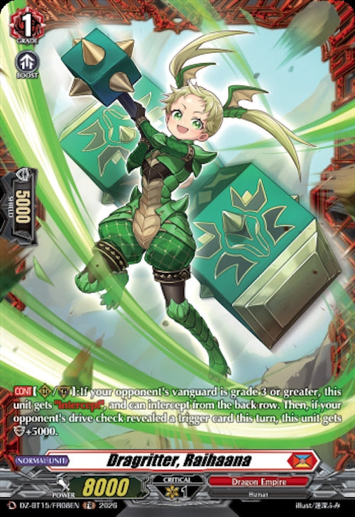 Image for Dragritter, Raihaana (FR) (DZ-BT15/FR08EN) (DZ-BT15) - Cardfight Vanguard