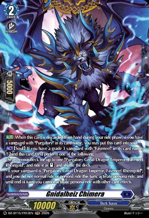 Image for Gnidalheiz Chimera (FR) (DZ-BT15/FR13EN) (DZ-BT15) - Cardfight Vanguard