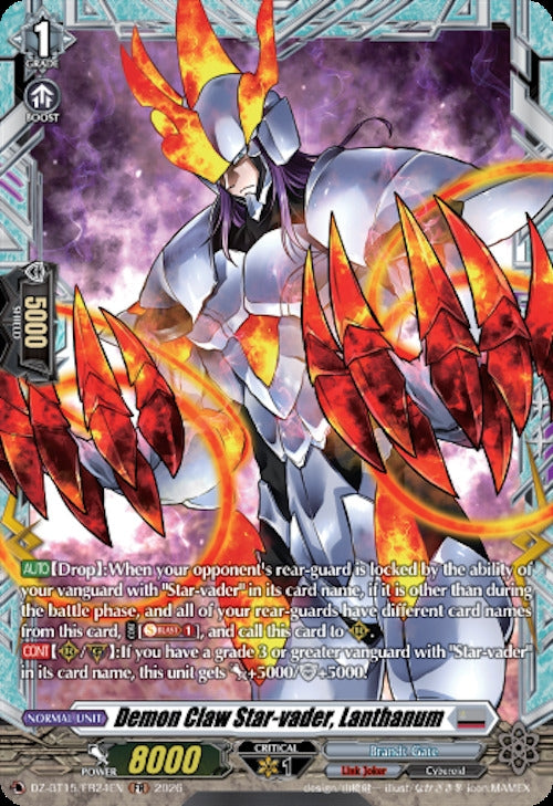 Image for Demon Claw Star-vader, Lanthanum (FR) (DZ-BT15/FR24EN) (DZ-BT15) - Cardfight Vanguard